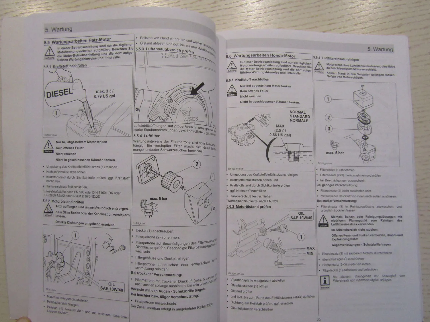 Ammann AVP 1240-2 1250-2 1850-2 Vibrationsplatte Bedienungsanleitung 7/2005