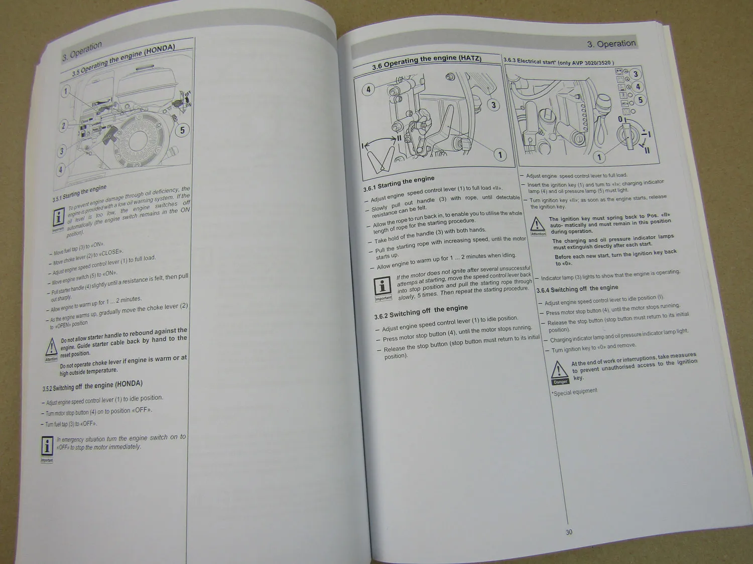 Ammann AVP 2220 2620 3020 3520 Rüttelplatte Bedienungsanleitung Wartung 2005