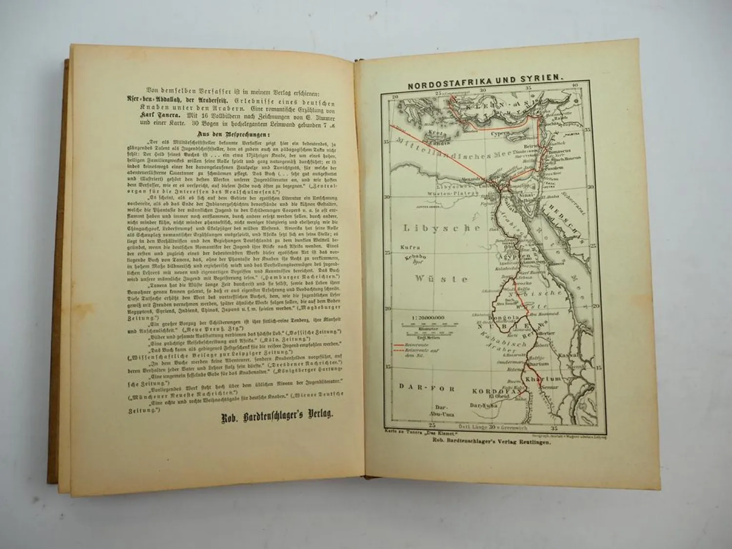 An den Ufern des Nils 1902 Erlebnisbericht C. Tanera