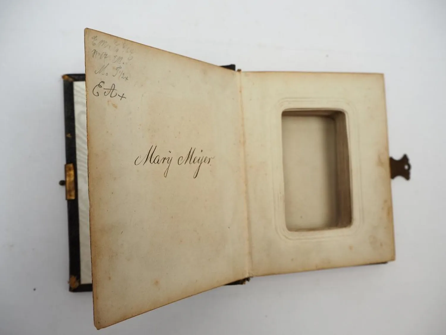 Antikes Foto Album ohne Bilder für Fotos im Format 6 x 9 cm Carte de Visite