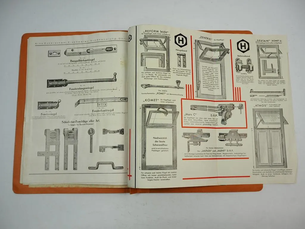 Arno Eckerscham Eisenwaren Grosshandlung Görlitz Prospektmappe 1935