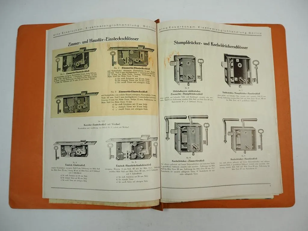 Arno Eckerscham Eisenwaren Grosshandlung Görlitz Prospektmappe 1935