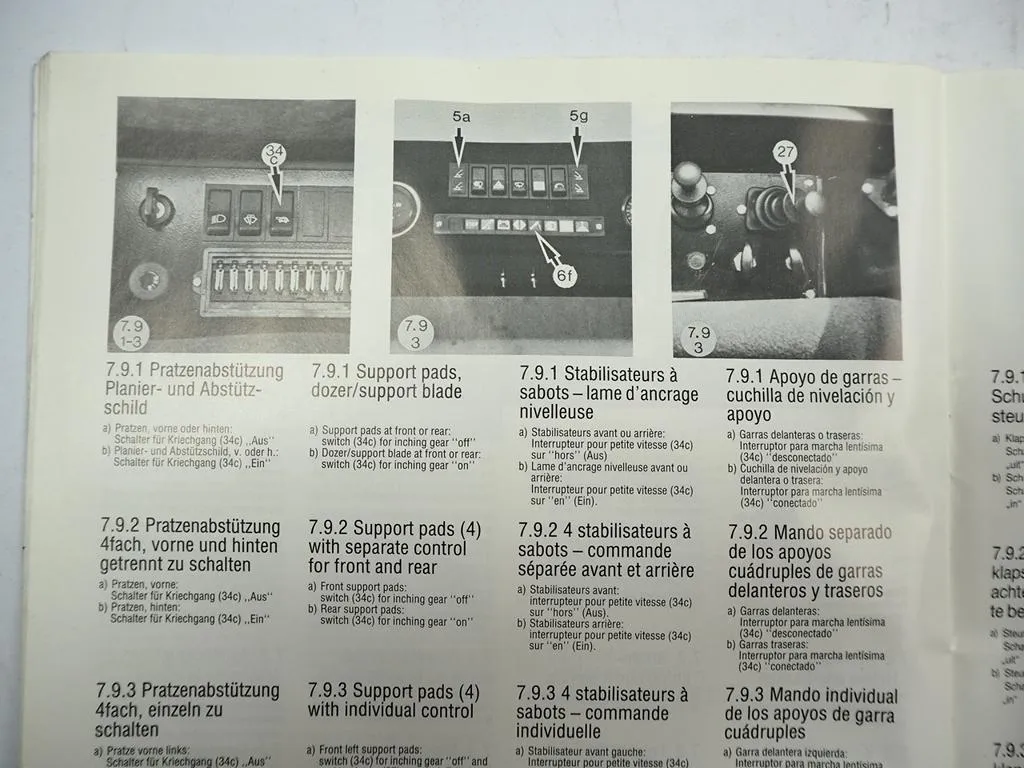 Atlas 1704 LC Hydraulikbagger Raupenbagger Betriebsanleitung Wartung 1988