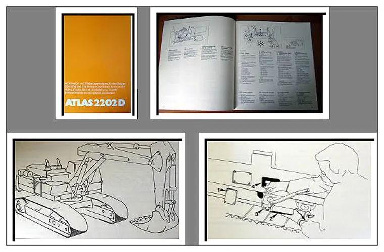 Atlas 2202D Betriebsanleitung Wartung Operating and maintenance instructions