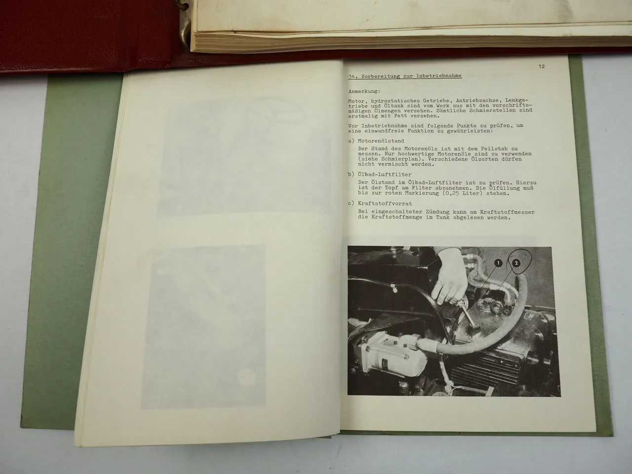 Atlas 25D 1,2 to Gabelstapler Betriebsanleitung Ersatzteilliste 1968 Perkins