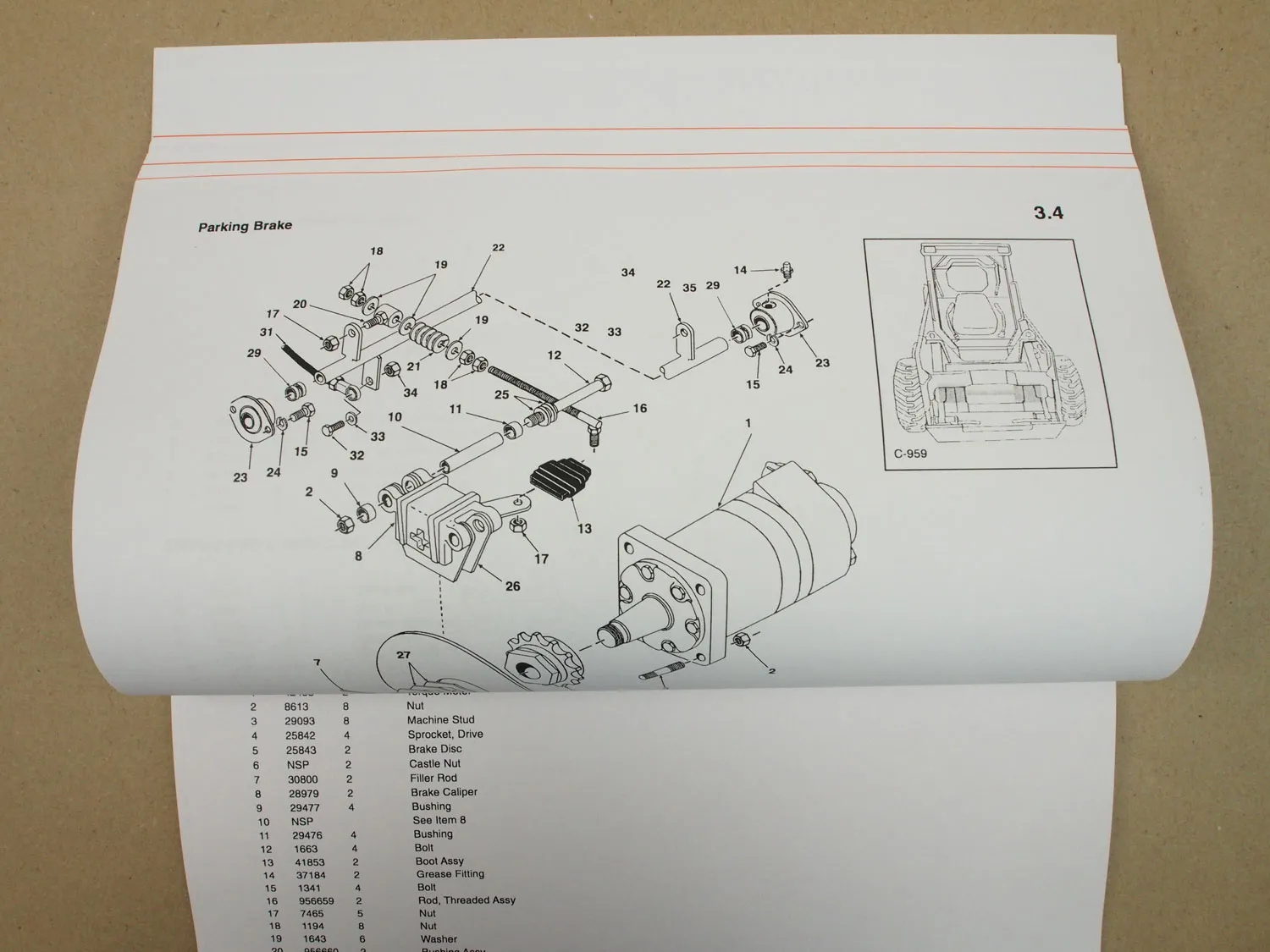 Atlas 985 Ersatzteilliste Spare Parts List