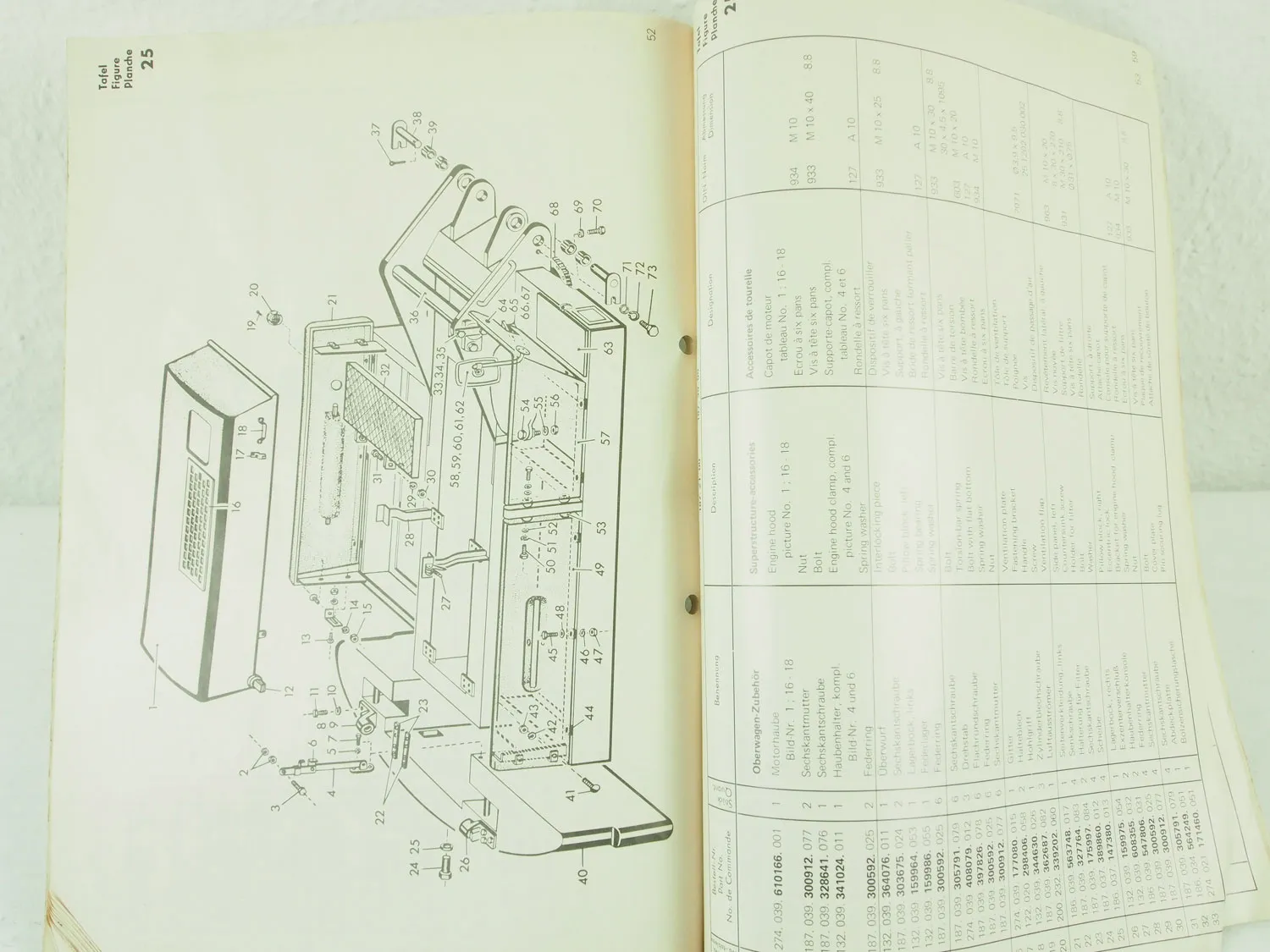 Atlas AB1902 Ergänzung zur Ersatzteilliste Supplement Parts List 10/1973