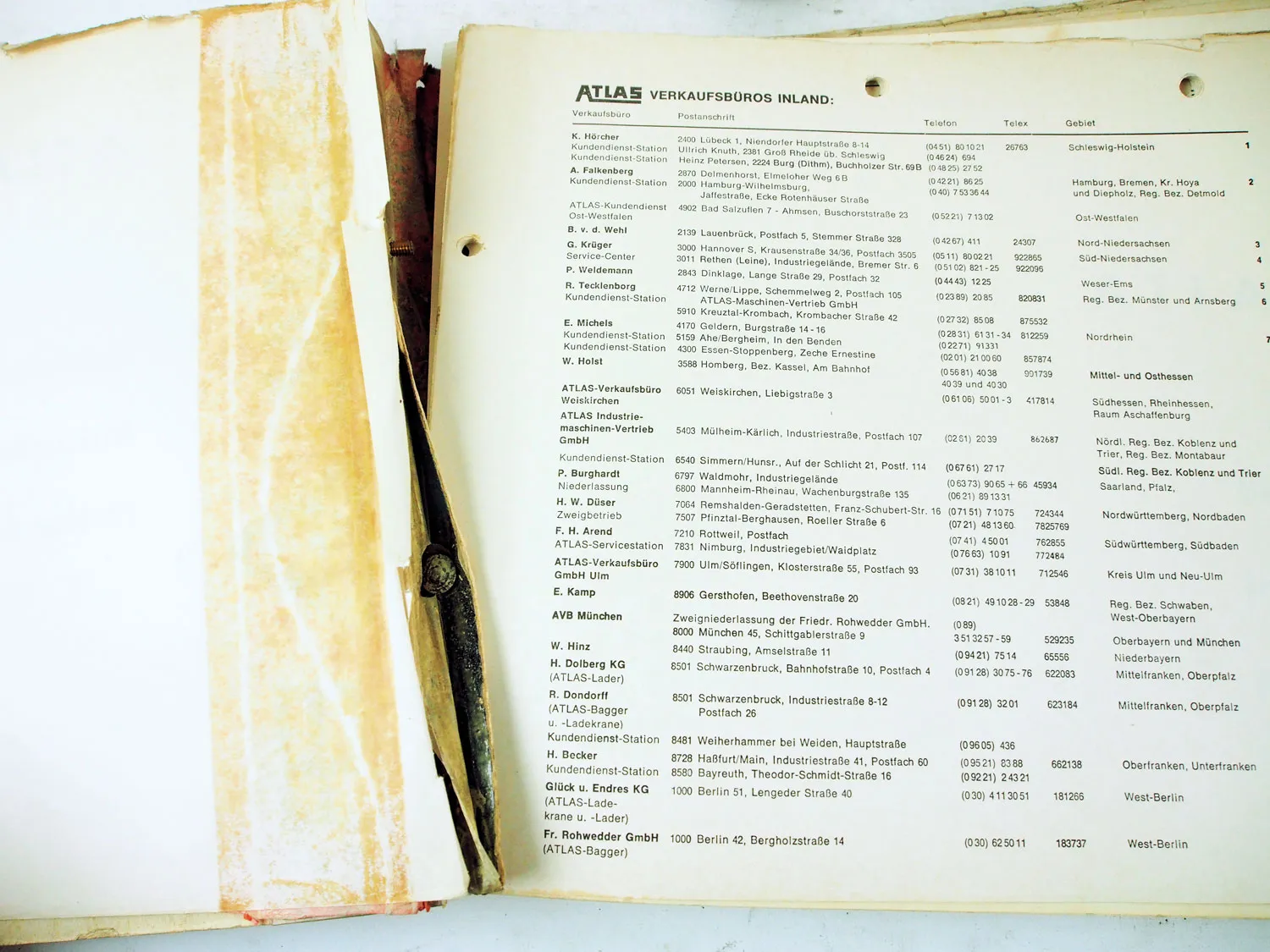 Atlas AB2002 Bagger Ersatzteilliste Parts List Pieces Rechange ca 80er Jahre