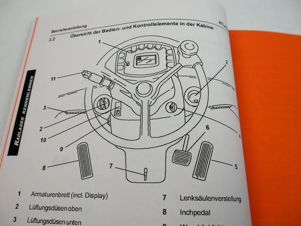 Atlas AR55 AR65 Radlader Betriebsanleitung Wartungsanleitung