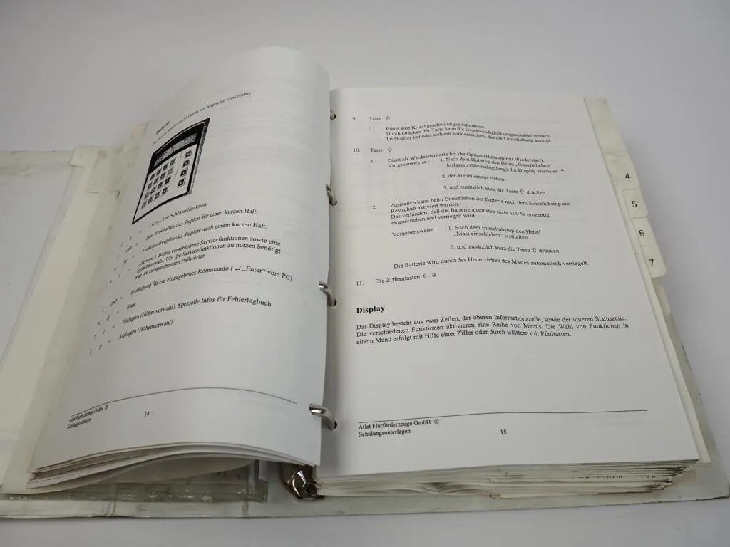 Atlet ATC II ATC2 UNS UFS Stapler Service Werkstatthandbuch 2002