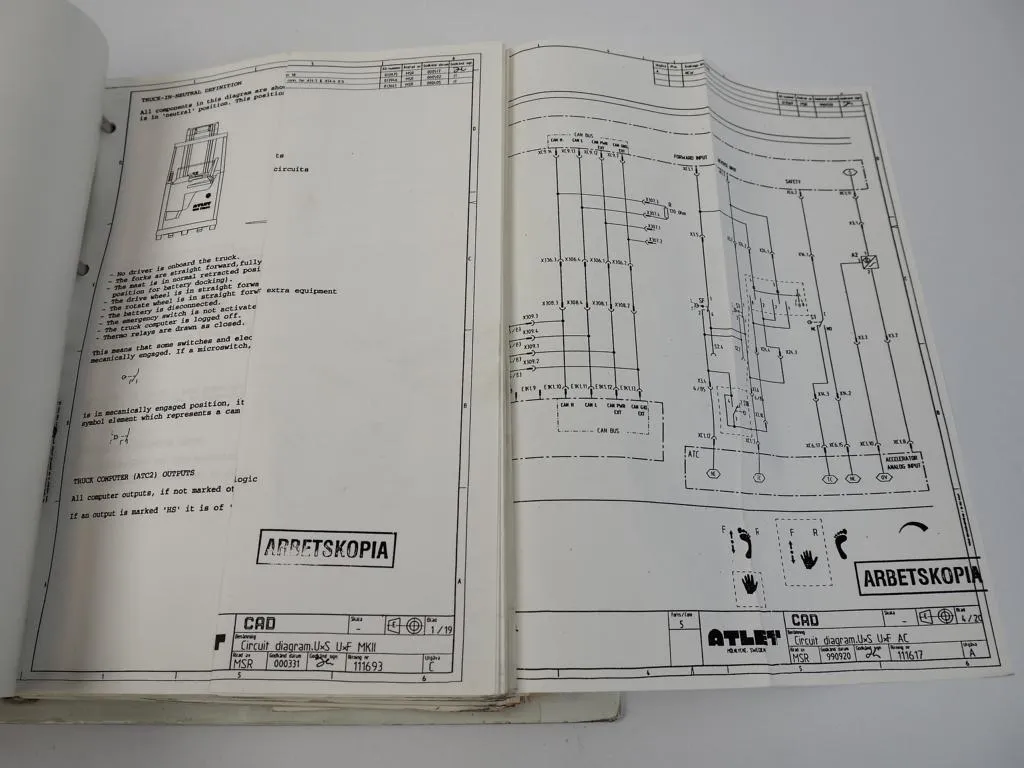 Atlet ATC II ATC2 UNS UFS Stapler Service Werkstatthandbuch 2002