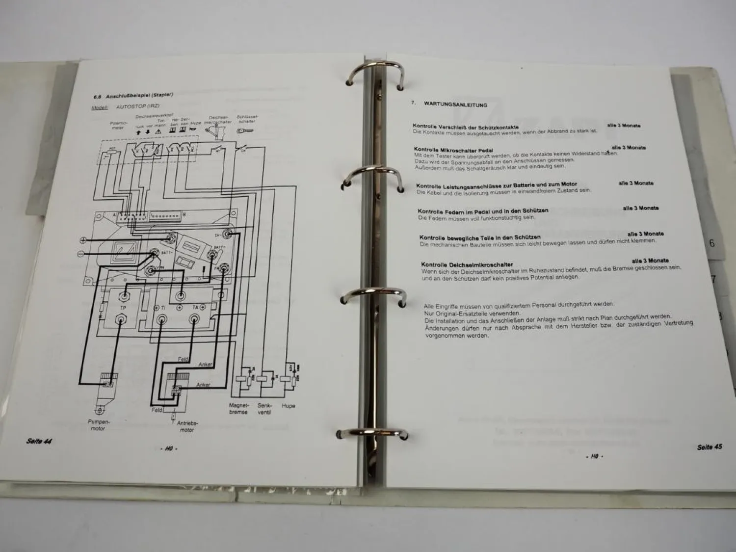 Atlet Stapler Service Werkstatthandbuch elektrische Grundlagen Antriebssteuerung