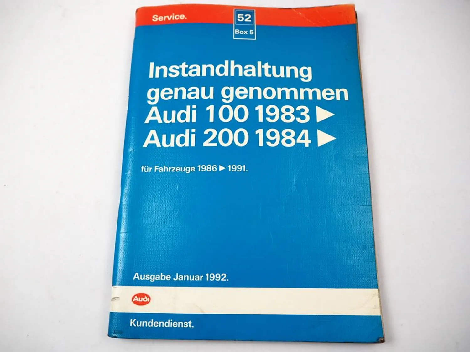 Audi 100 200 C3 Instandhaltung genau genommen MJ 1986 - 1993