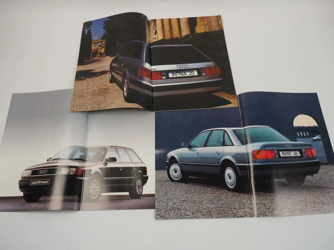 Audi 100 und 100 Avant C4 3x Prospekt 1990/93