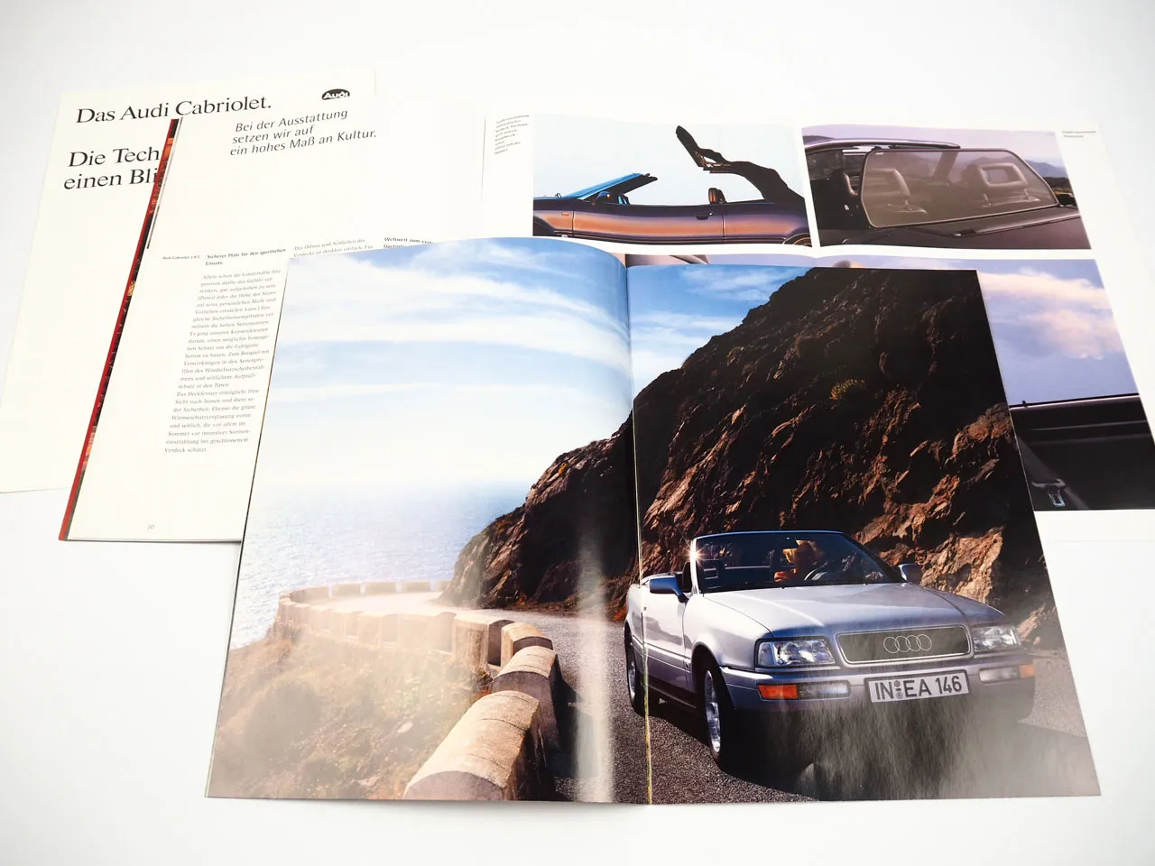 Audi 80 B4 Cabriolet 2x Prospekt 1992/94