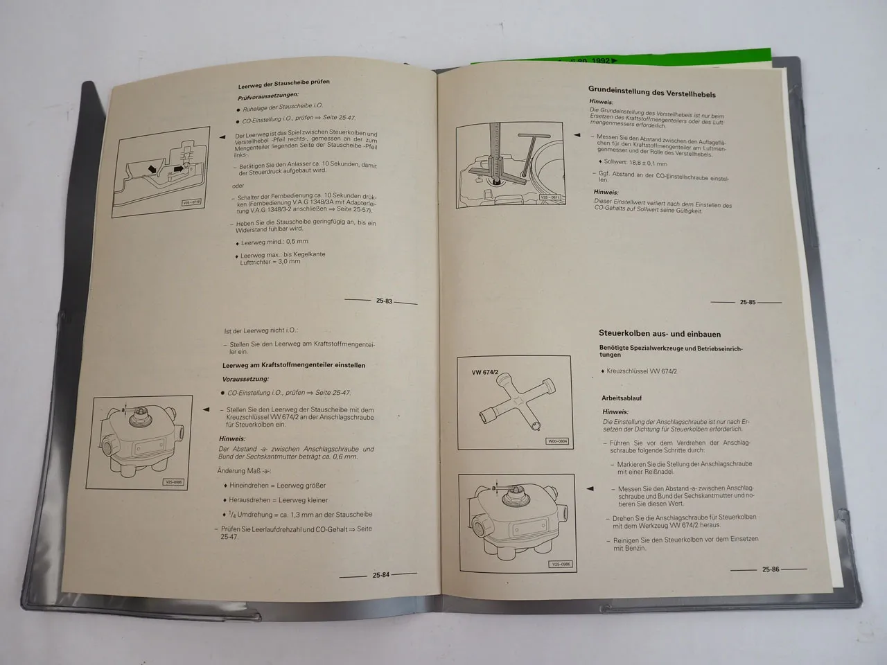 Audi 80 B4 Reparaturanleitung K-Jetronic ABB Reparaturleitfaden 2000