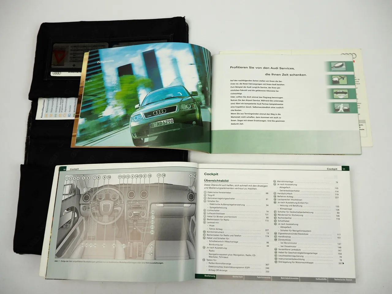 Audi A3 8P 1.6 - 3.2 V6 Betriebsanleitung Bedienungsanleitung Bordmappe 2005