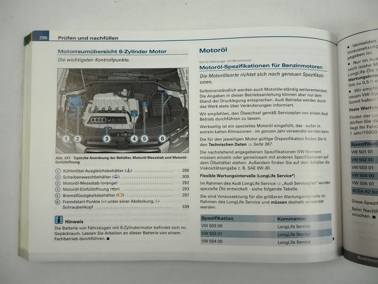 Audi A3 8P 1.6 - 3.2 V6 Betriebsanleitung Bedienungsanleitung Bordmappe 2005