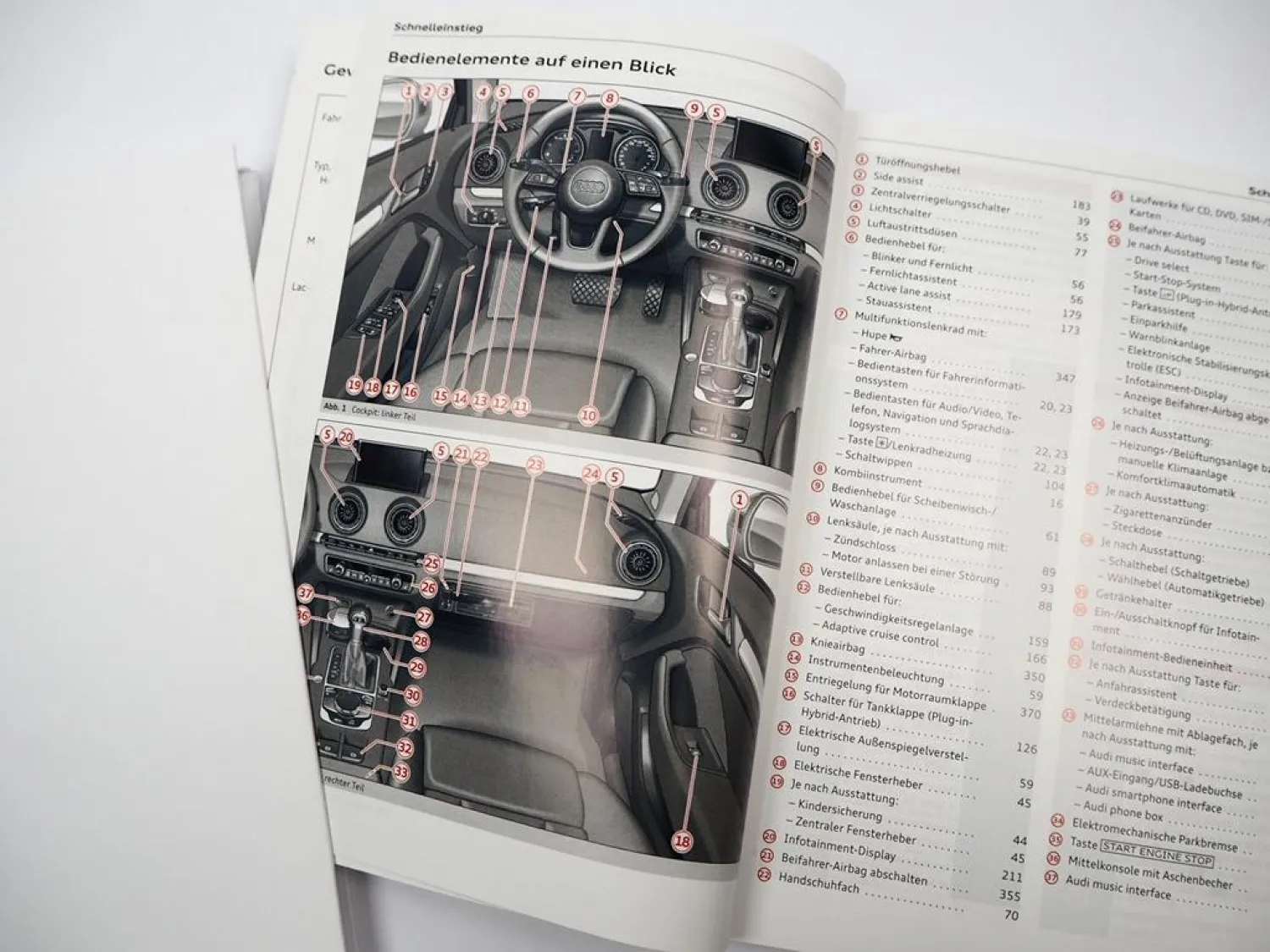 Audi A3 8V Bedienungsanleitung Betriebsanleitung 11/2018 Bordmappe deutsch