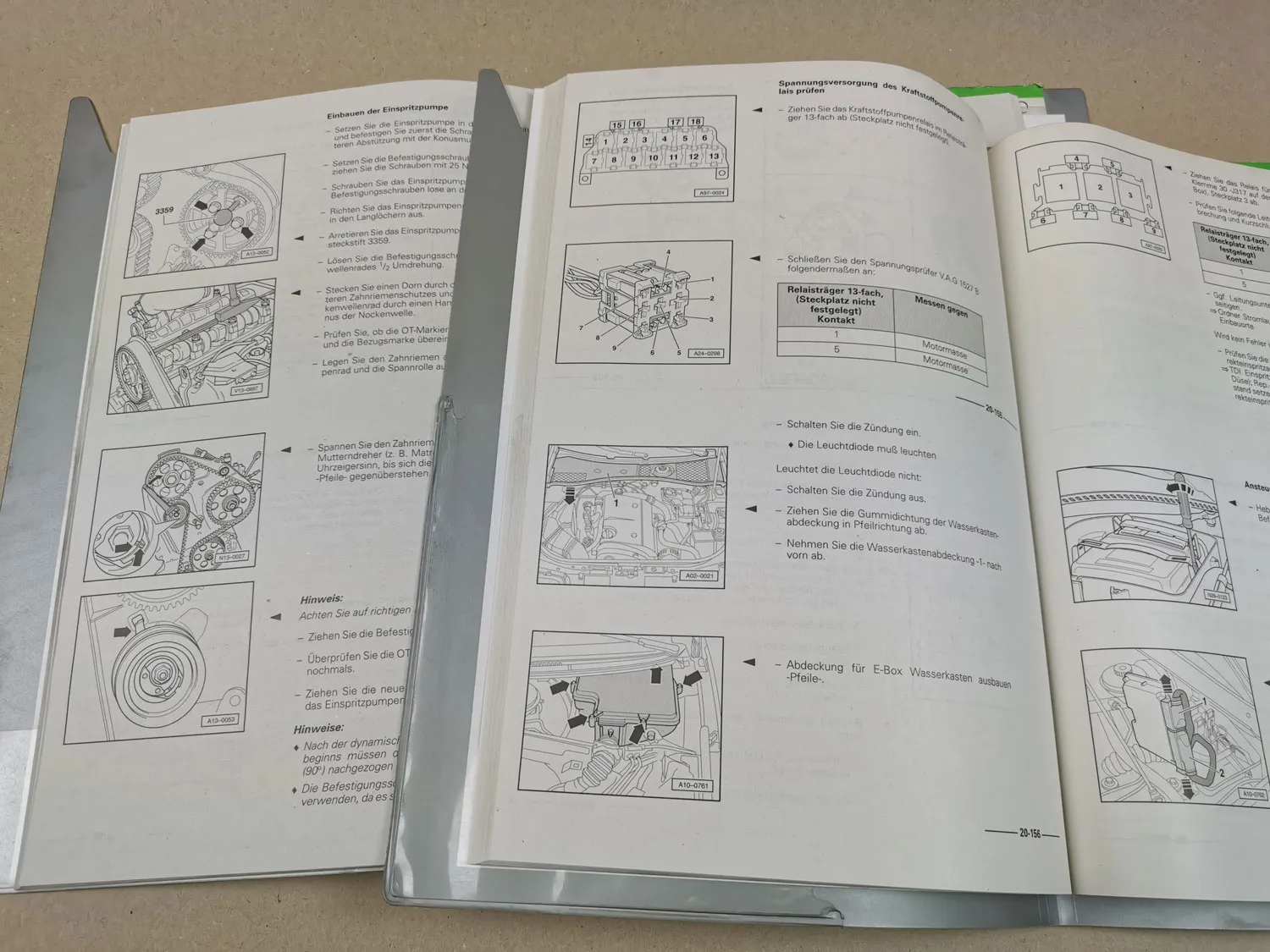 Audi A4 B5 TDI Einspritzanlage AFF AFN AHH AHU Kraftstoffvers Reparaturleitfaden