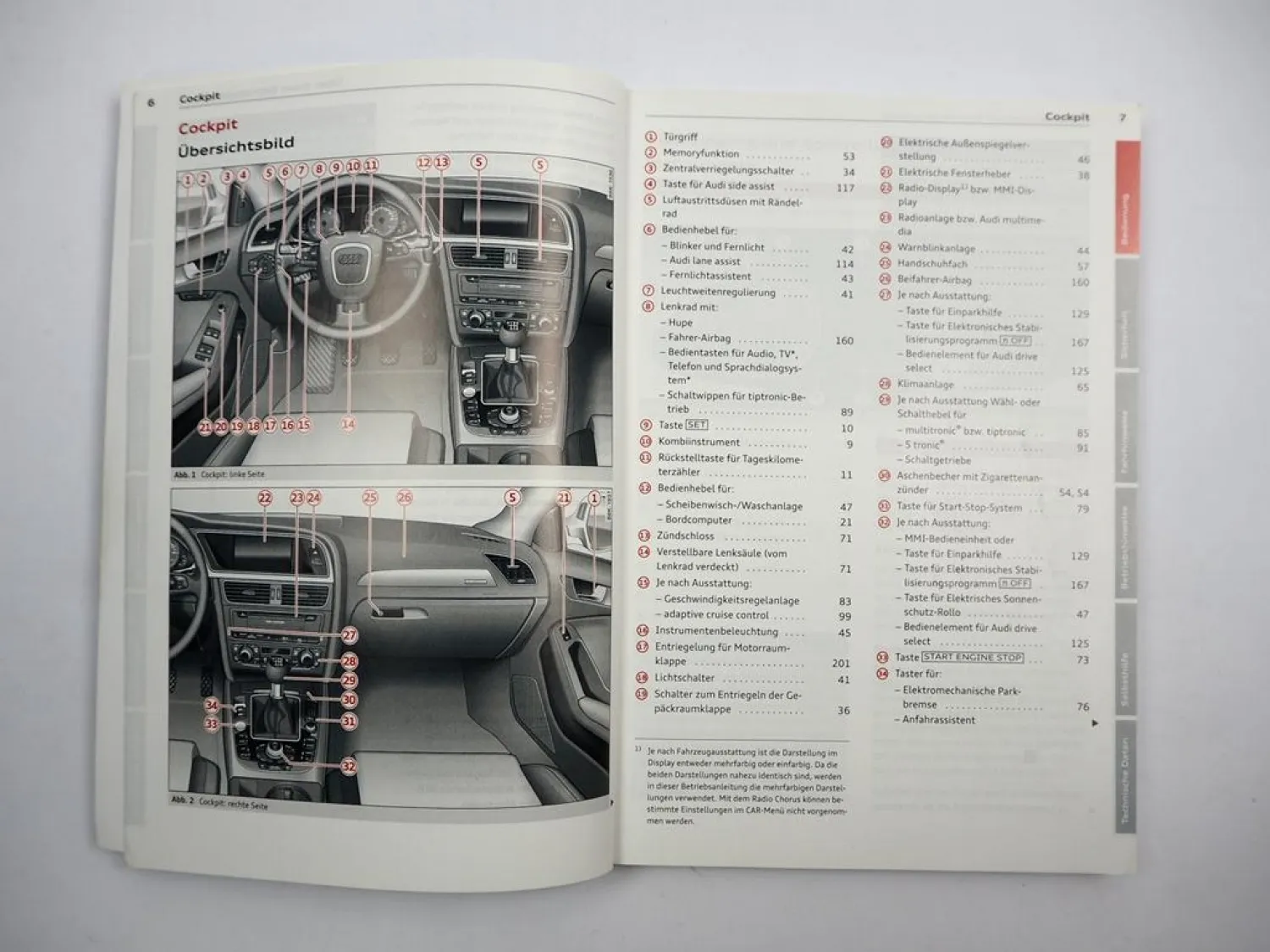 Audi A4 B8 Avant 8K5 Betriebsanleitung Bedienung 11/2010 Bordbuch