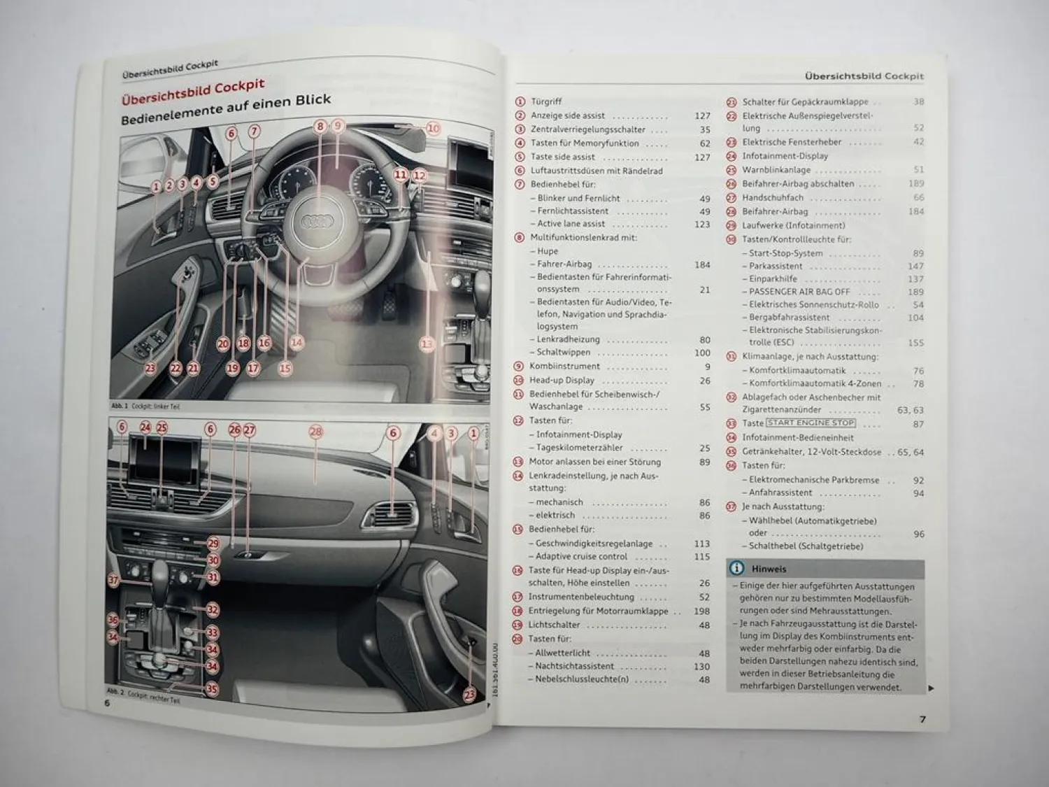 Audi A6 C7 4G allroad quattro S6 Betriebsanleitung Bedienung Bordbuch 5/2015
