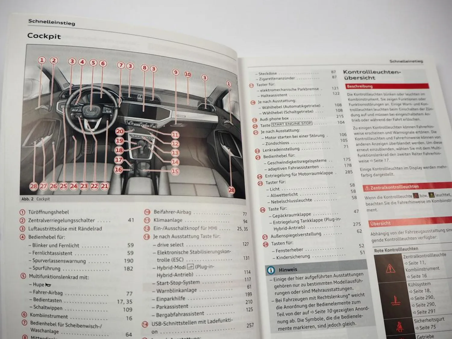 Audi Q3 F3 & RS Q3 Betriebsanleitung Bedienungsanleitung Bordbuch 11/2023