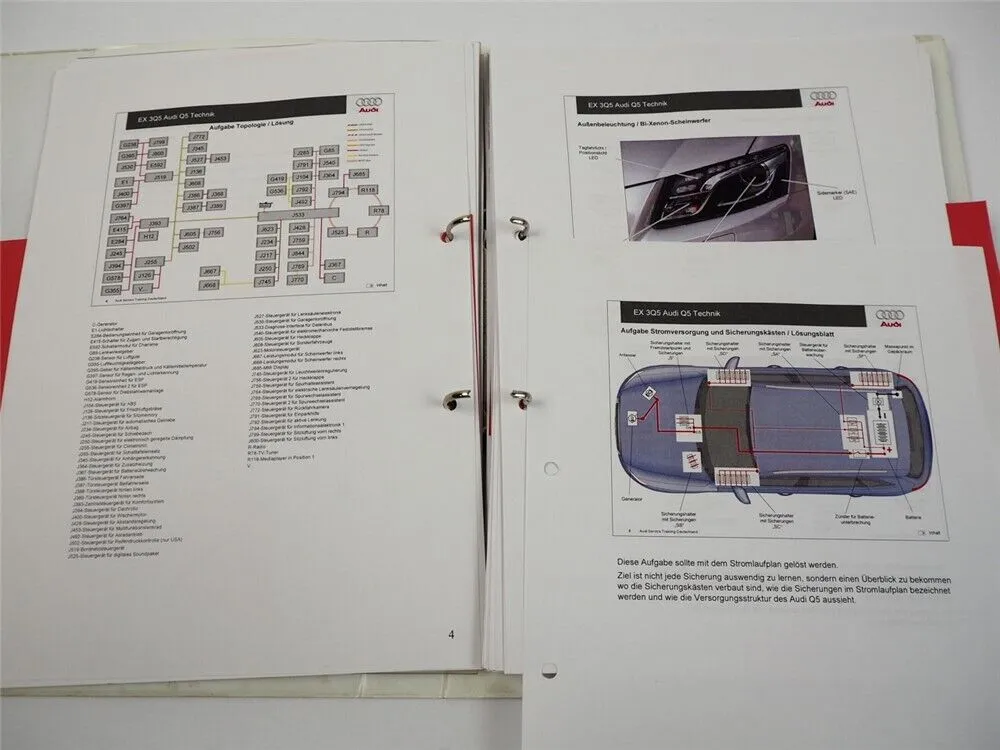 Audi Q5 Typ 8R Technik und Elektrik Technisches Training Service Schulung 2008