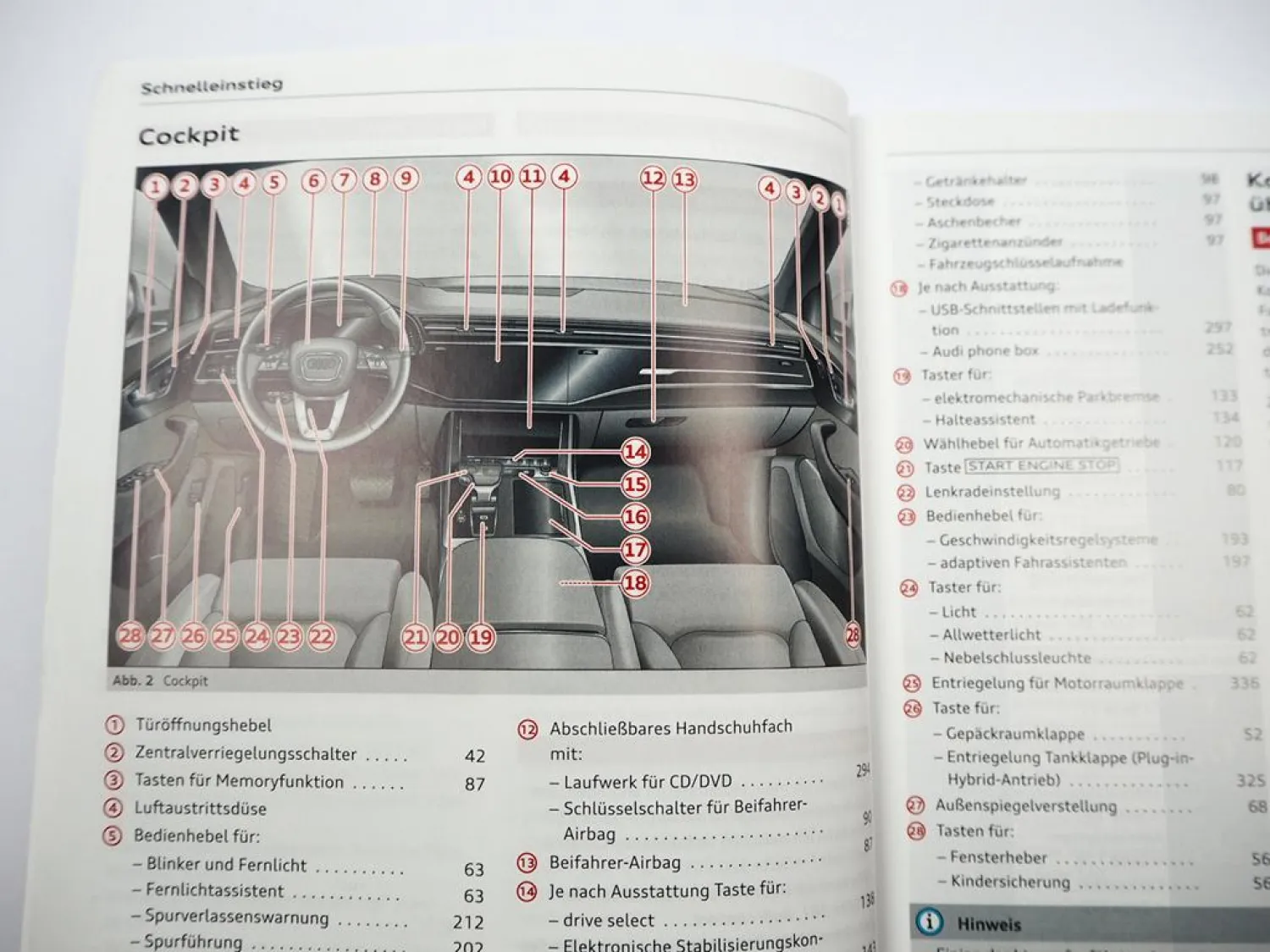 Audi Q7 4M SQ7 TDI TFSI quattro Betriebsanleitung Bedienung 8/2023 Bordbuch deutsch