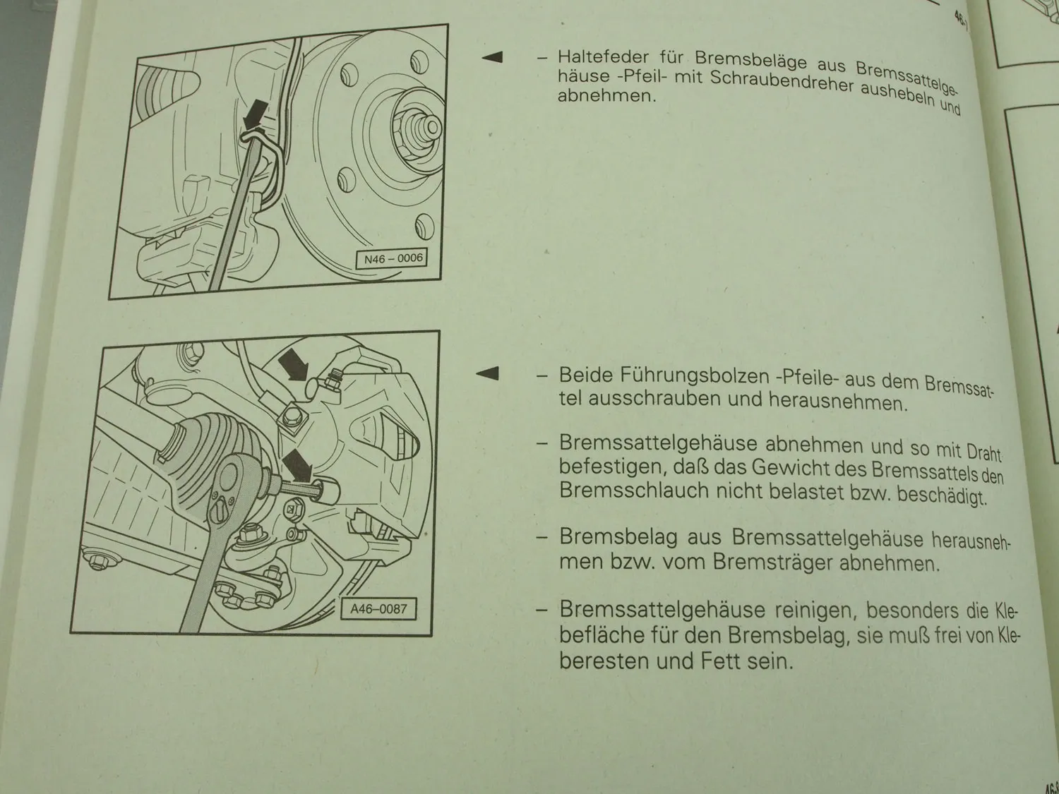 Audi TT ab 1999 Bremse Reparaturhandbuch Instandsetzung