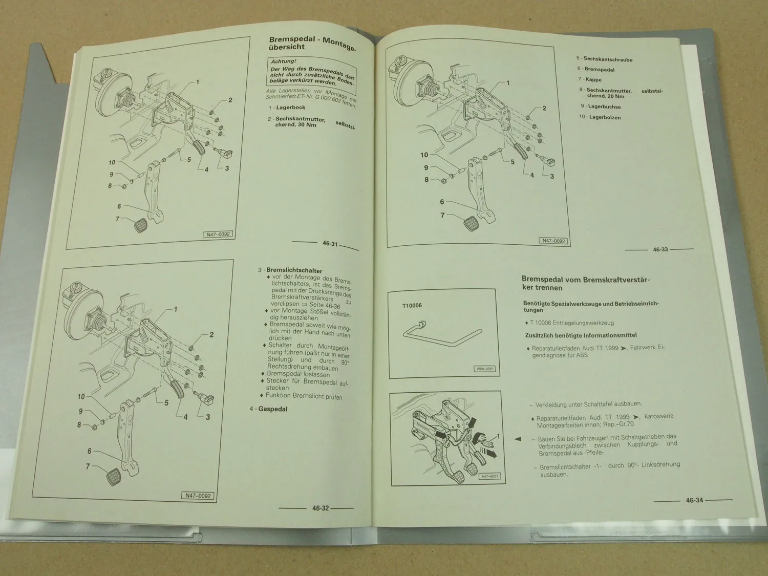 Audi TT ab 1999 Bremse Reparaturhandbuch Instandsetzung