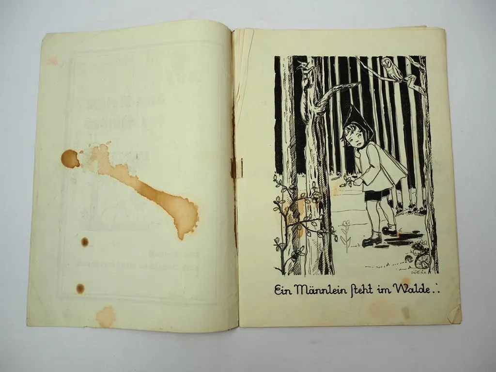 Aus dem Reiche des Kindes Malheft nach deutschen Kinderliedern ca. 1950