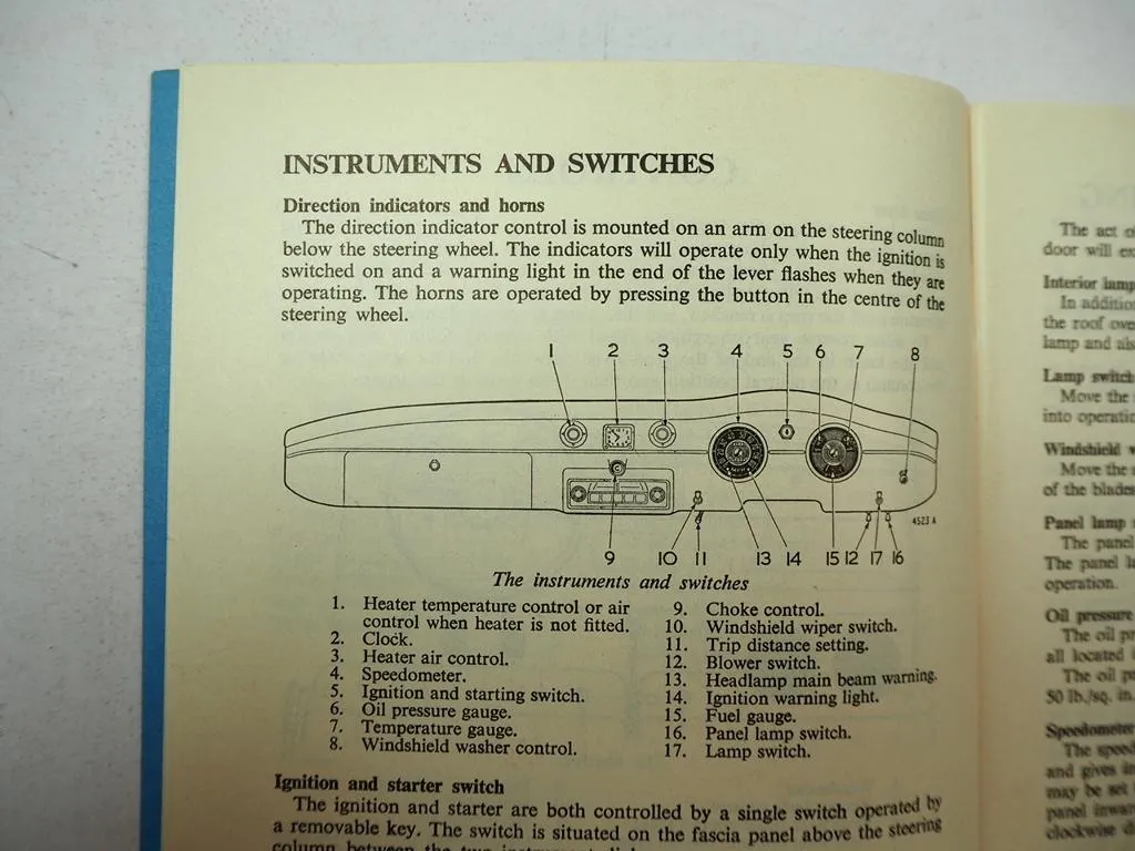 Austin A55 Cambridge Countryman Drivers Handbook Betriebsanleitung in Englisch