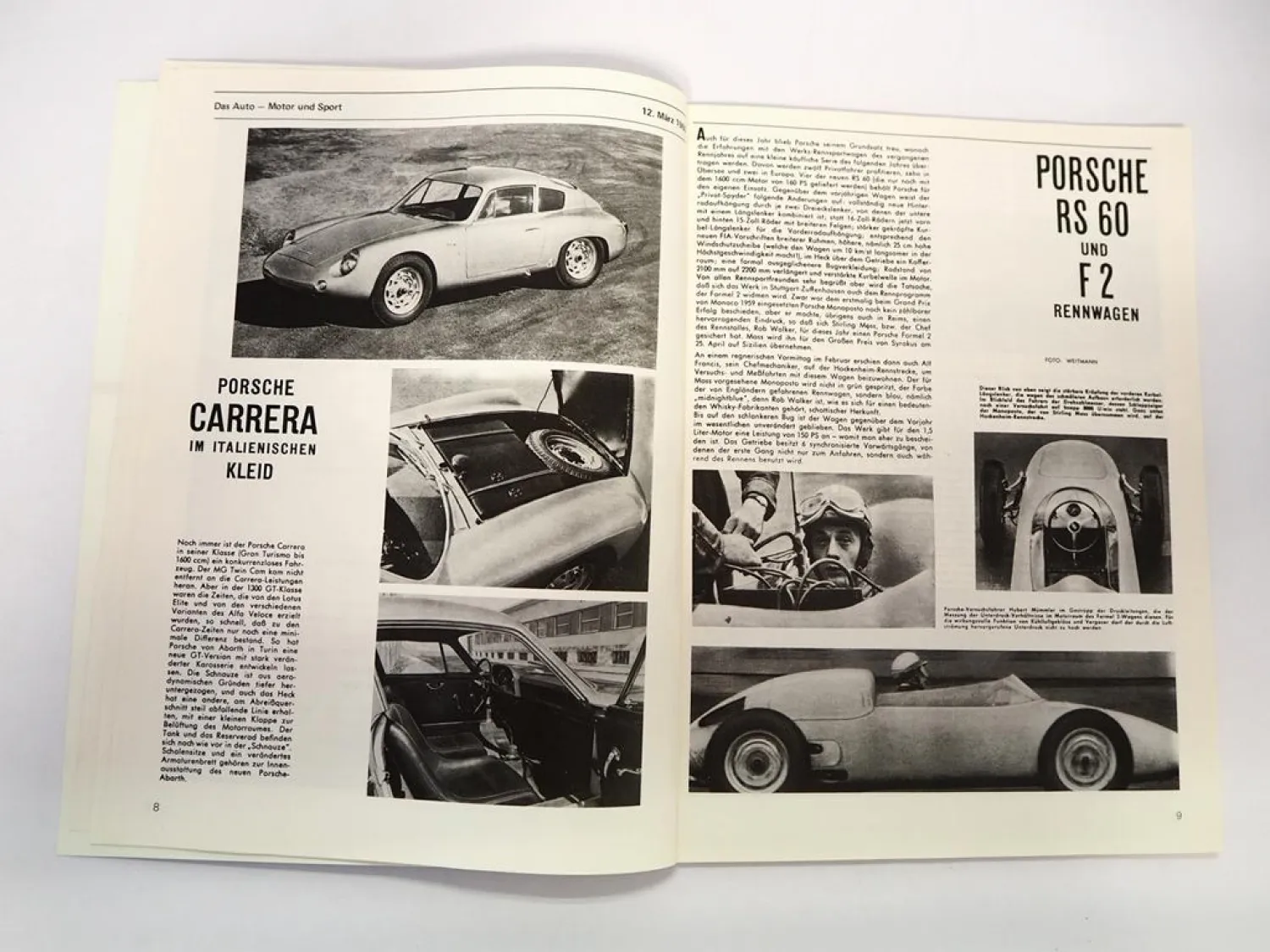 Auto im Zeitblick Porsche 1956 - 1965 Automobilia Shop Mark Zweigardt1979