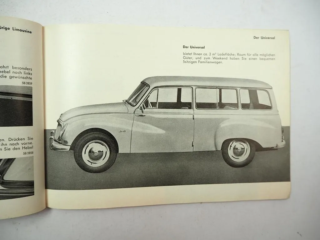 Auto Union 1000 de Luxe Grosser DKW F 93 94 Betriebsanleitung 1963