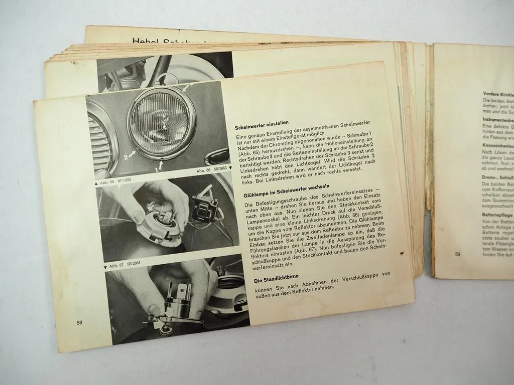 Auto Union DKW 1000 S de Luxe Limousine Coupe Betriebsanleitung Bedienung 1963