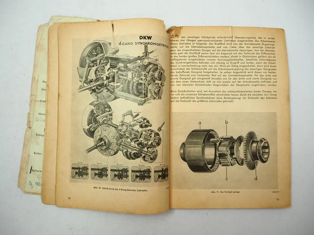 Auto Union DKW 3=6 40 PS 900 ccm Der Grosse Betriebsanleitung 1959