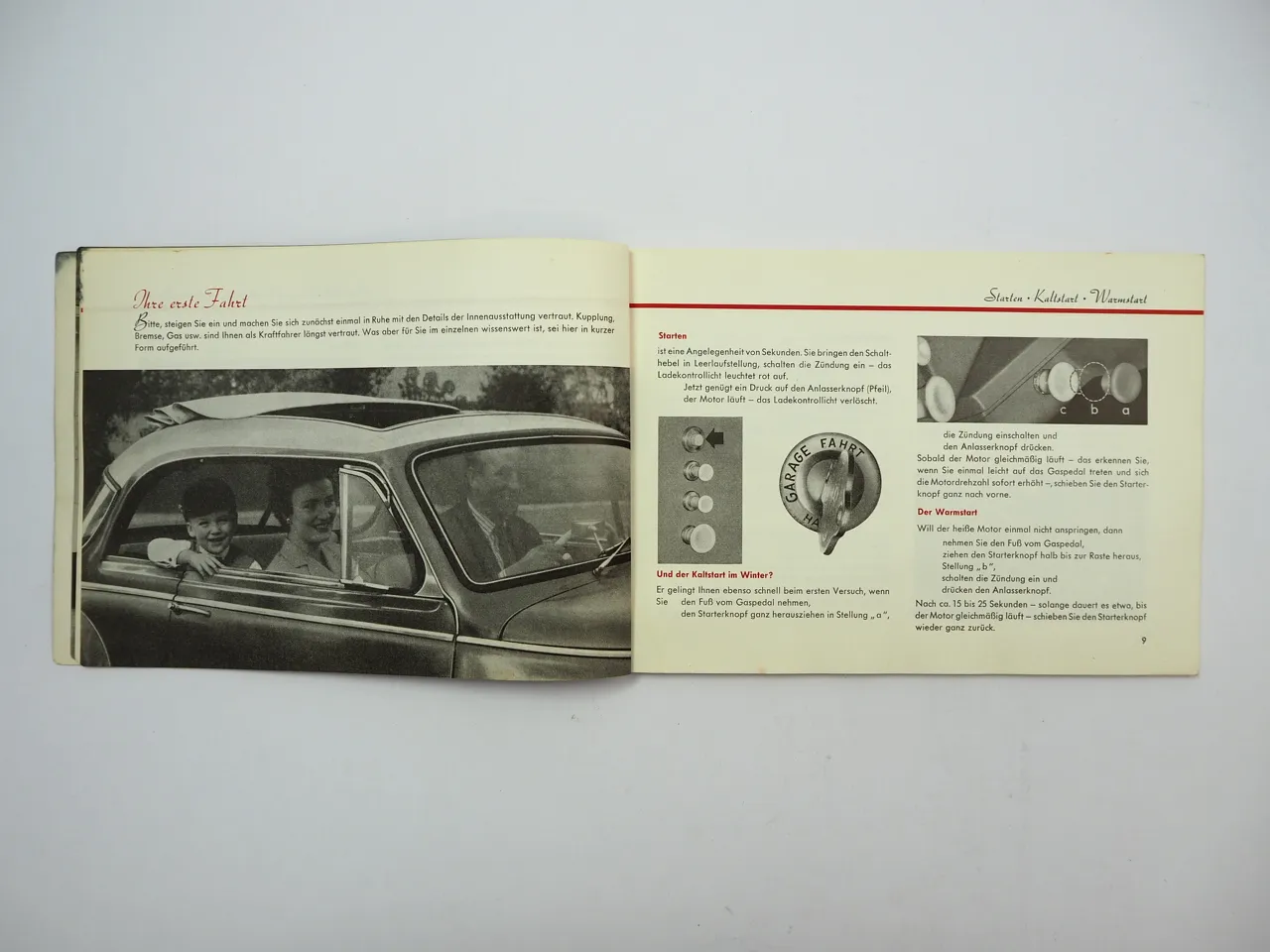 Auto Union DKW 3=6 40 PS DKW 1000 de Luxe 44 PS Betriebsanleitung 1959