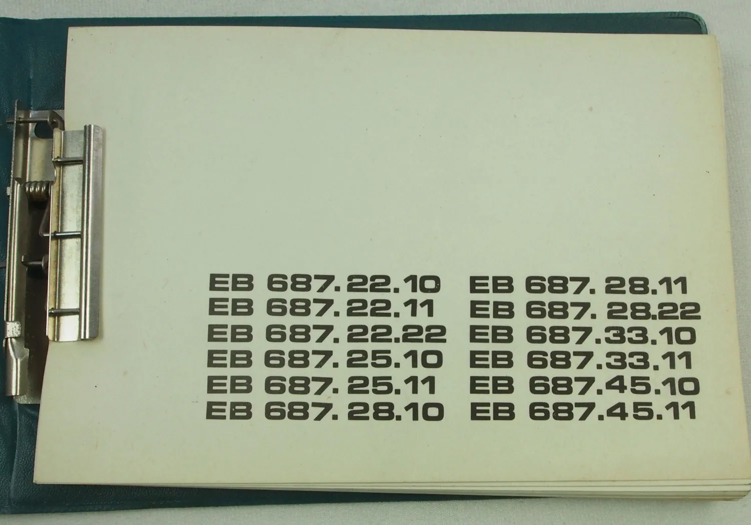 Balkancar EV687 Gabelstapler Ersatzteilliste Parts List Pieces detachees 1990