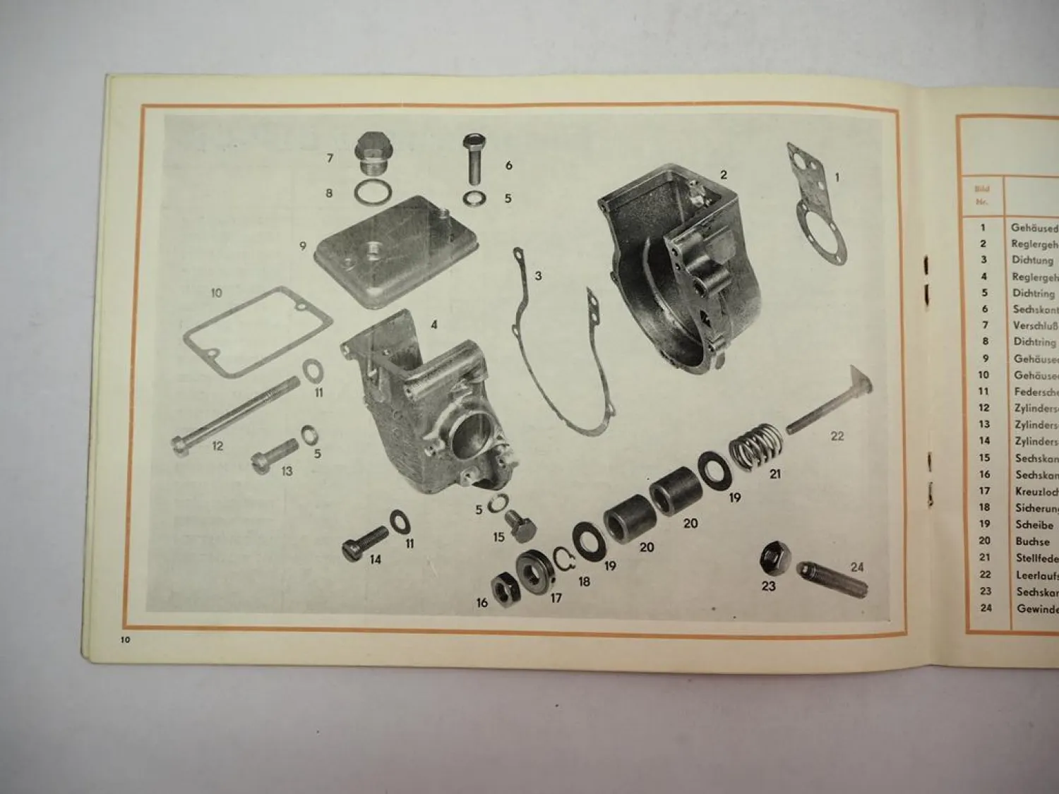 Barkas Einspritzpumpe DEP4K Spritzversteller SKK001 Ersatzteilliste 1981