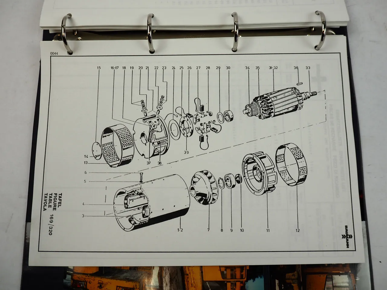 Baumann ES 30 10 45 TR Elektro Seitenstapler Ersatzteilliste Schaltplan 1991