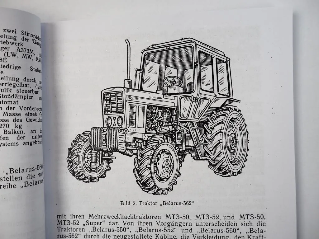 Belarus 550 552 560 562 Betriebsanleitung Bedienungsanleitung