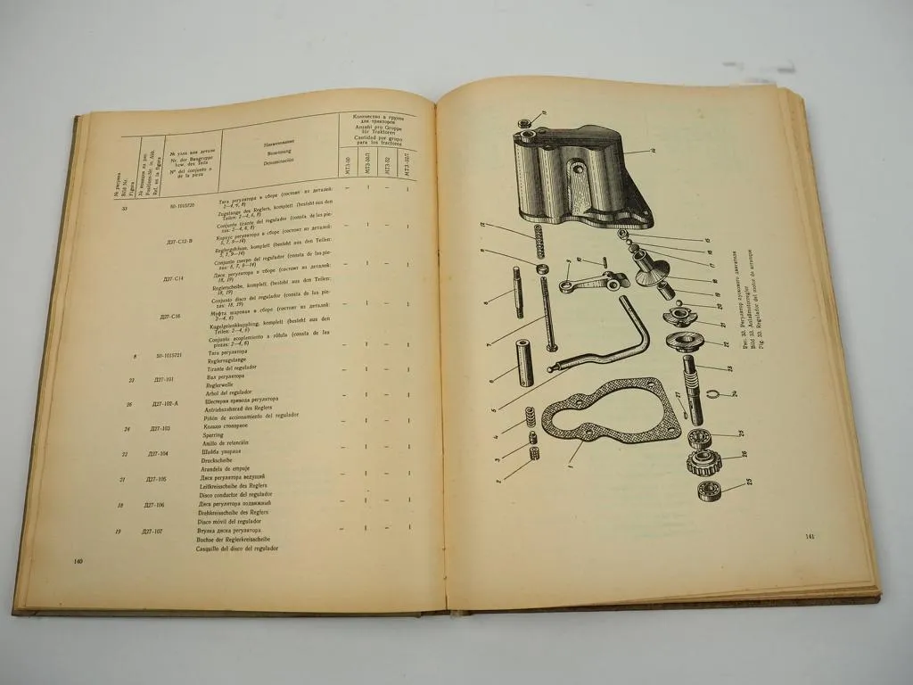 Belarus MTS 50 50L 52 52L Super Traktor Ersatzteilliste Catalogo de Piezas