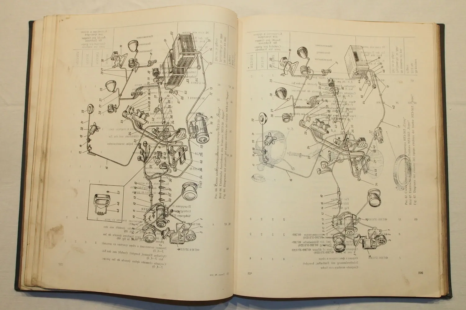 Belarus MTS-50 MTS-52 MTS-50L MTS-52L super Ersatzteilliste Catalogo Piezas