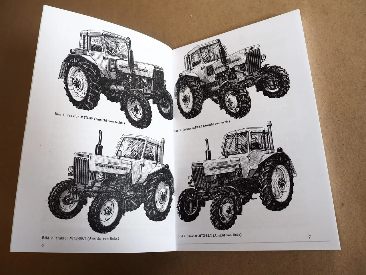 Belarus MTS 80 MTS 82 + Allrad Betriebsanleitung