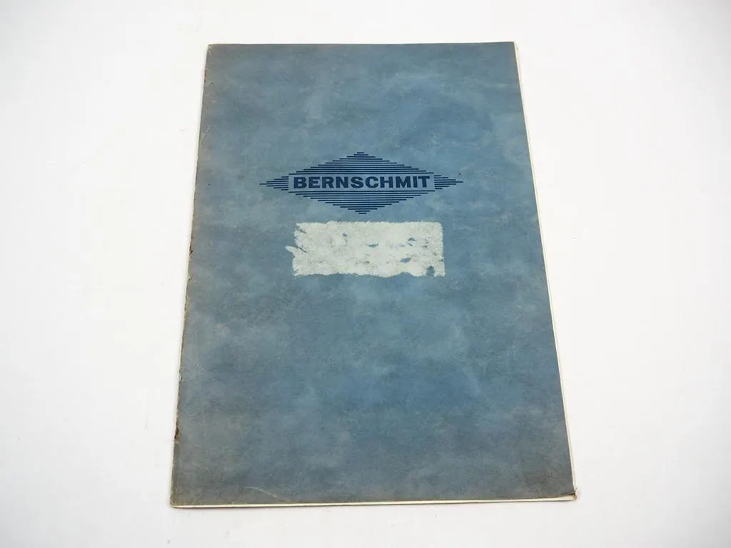 Bernschmit Remscheid Automobil Werkzeuge Geräte Autowerkstatt Katalog 1940er J.