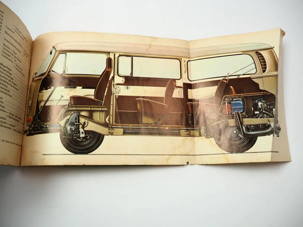 Betriebsanleitung VW T2 Bus Transporter Bedienungsanleitung 1969