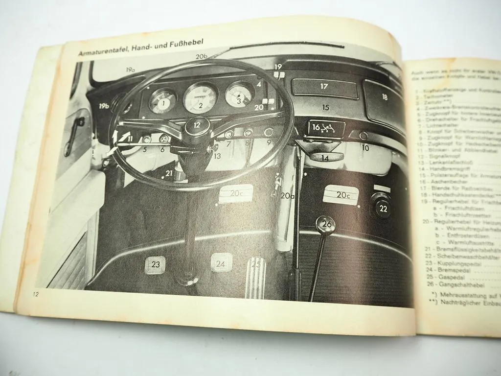 Betriebsanleitung VW T2 Bus Transporter Bedienungsanleitung 1969