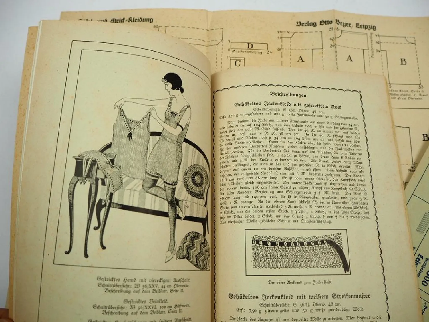 Beyers Handarbeitsbücher Häkel und Strickkleidung Bd. 56 ca. 1920/30