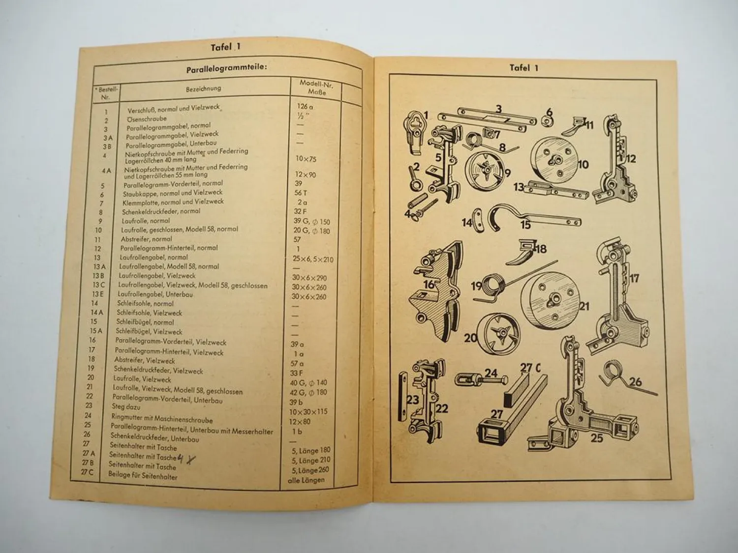 Bleinroth Rustica Anbaugerät Typ L Vielfachgerät Betriebsanleitung ETL 1960er J.